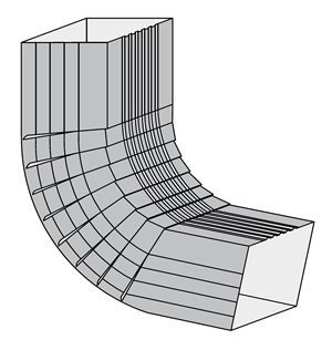 galvalume corrugated square downspout Old world distributors