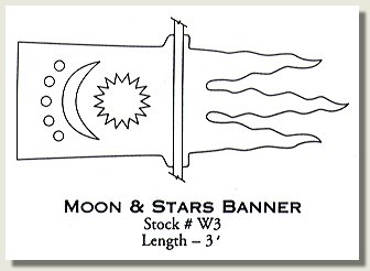 moon and stars banner