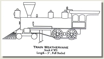 train weathervane