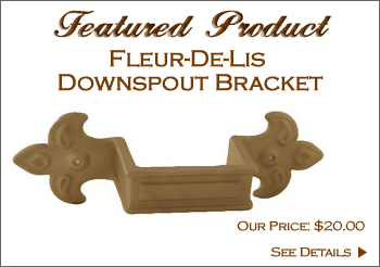 Fleur-de-Lis Downspout Bracket