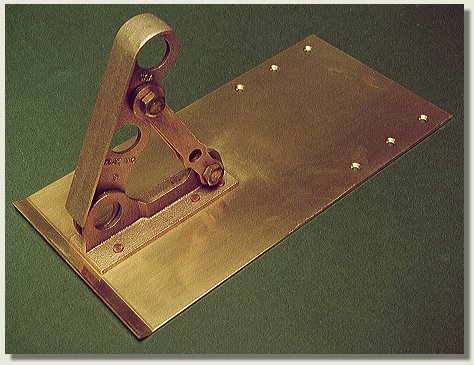 Solid Bronze Bracket for three pipe rail system