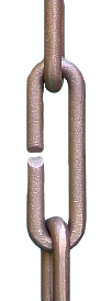 Large Brass Links Rain Chain