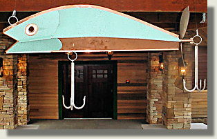 Charlevoix minnow metal art