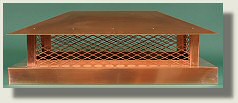 Copper chimney cap