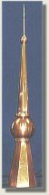 Copper Ball Spire Finial
