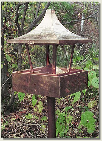 Custom Copper Bird Feeder