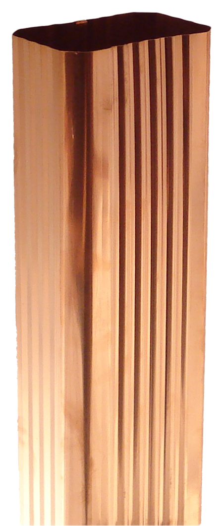Corrugated downspout
