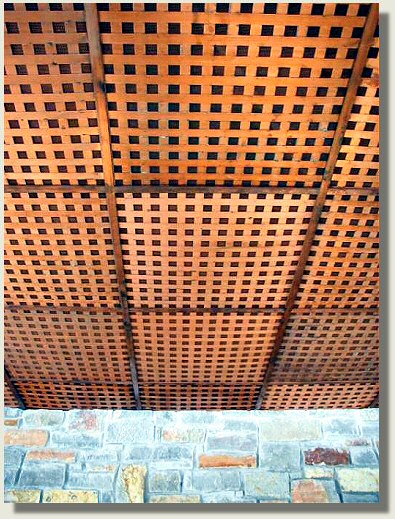 Copper ceiling tiles