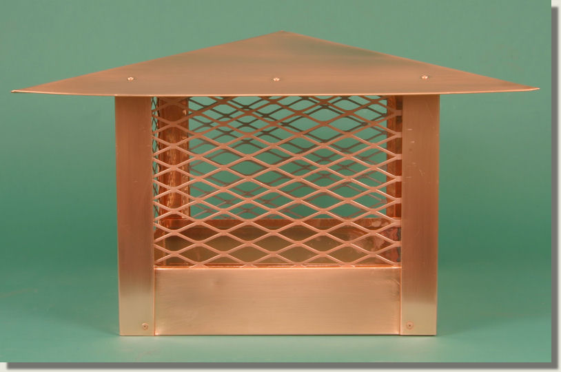 copper chimney flue cap