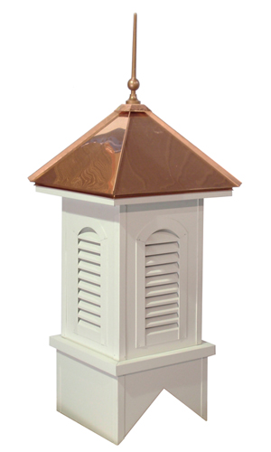 americana finial on cupola w/arched vent