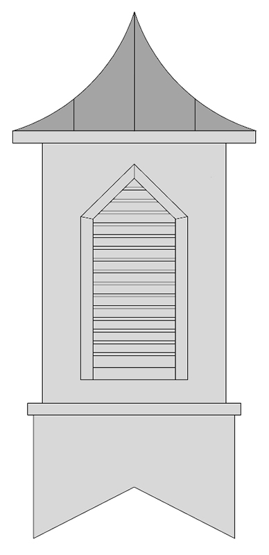 cupola with curved roof