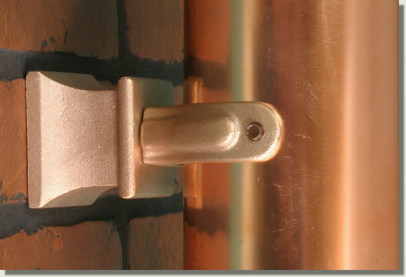 casted offset with downspout