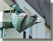 copper eagle downspout