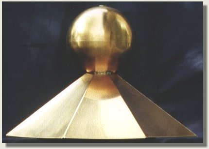 Copper Ball and Base Finial