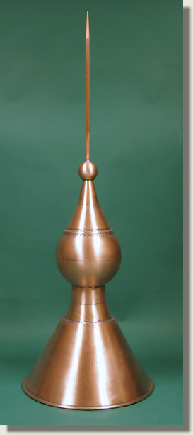 Copper Newark finial