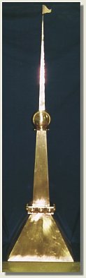 Flag Finial 4 sided Base