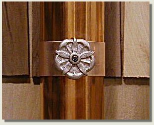 Casted Flower Downspout Ornament