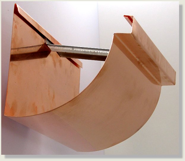 Custom Copper Quarter Round Gutter