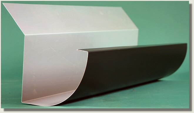 quarter round high back gutter