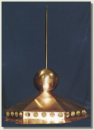 Vented Copper Lighthouse Finial