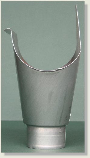 European outlet for half round gutter