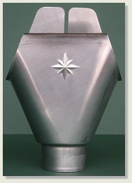 European outlet for half round gutter