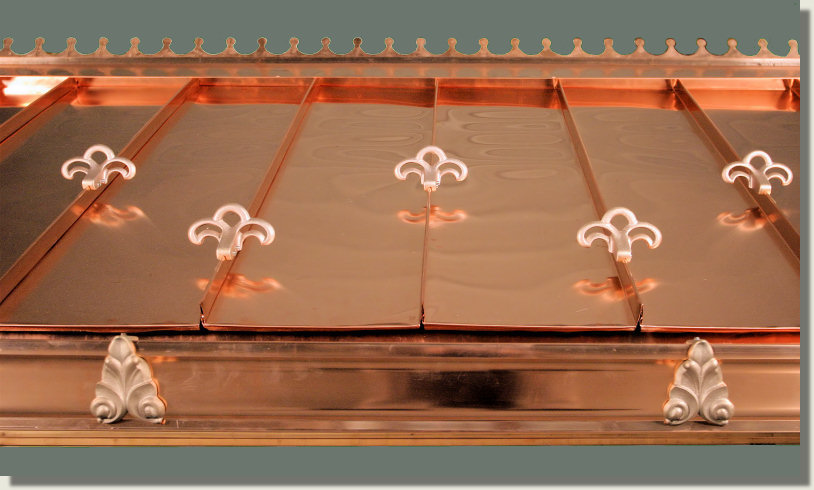 cast Jester snow guard on copper standing seam roof
