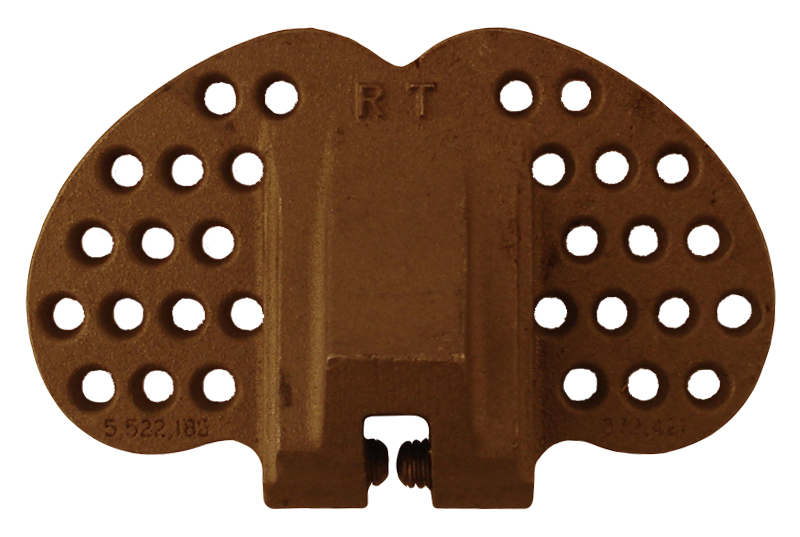 Non penetrating cast aluminum snow guard