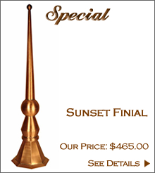 Sunset Finial