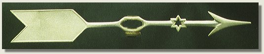 Solid Metal Tail Arrow