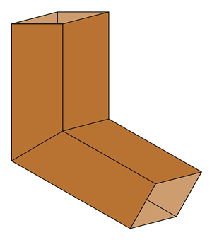 copper smooth square elbow Old World Distributors