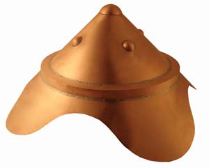 copper button roof finial