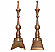 Stamen Finials with Gable and 4 Sided Box Bases