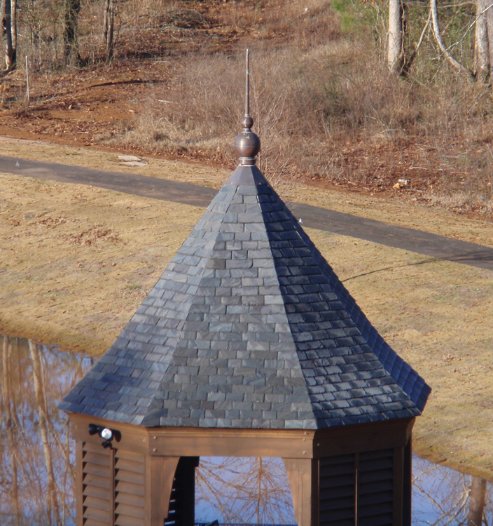Arch Finial on 8 Sided Slate Roof