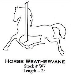 horse weathervane