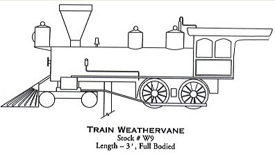 train weathervane