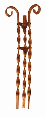 Solid Copper Scroll Braces