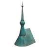 Ball and Spire Finial with Patina