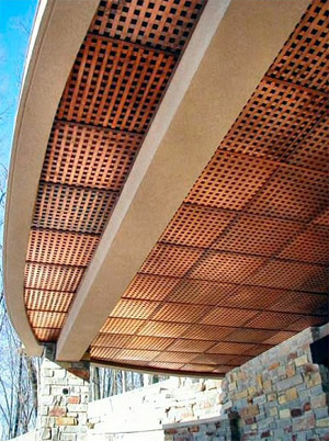 copper woven ceiling tile old world distributors