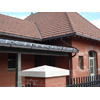 Copper Box Gutter and Two Pipe Snow Guard System