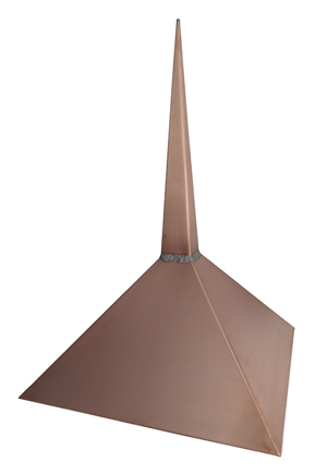 copper spike roof finial